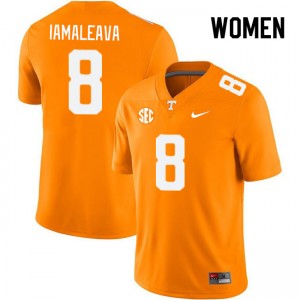 Women Nico Iamaleava Orange Vols #8 High School Jersey