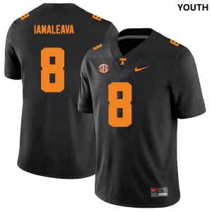 Youth Nico Iamaleava Black Tennessee Vols #8 Stitched Jersey