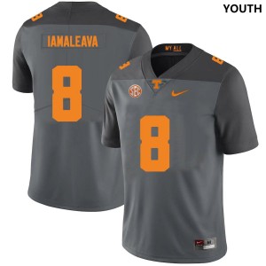 Youth Nico Iamaleava Gray Tennessee Vols #8 University Jersey