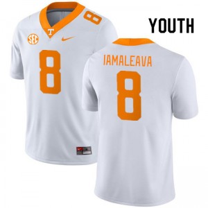 Youth Nico Iamaleava White UT #8 Official Jersey